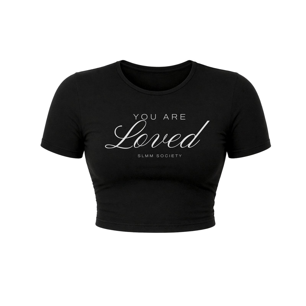 SLMM Society x Columbus Print Co. Script Fitted Crop