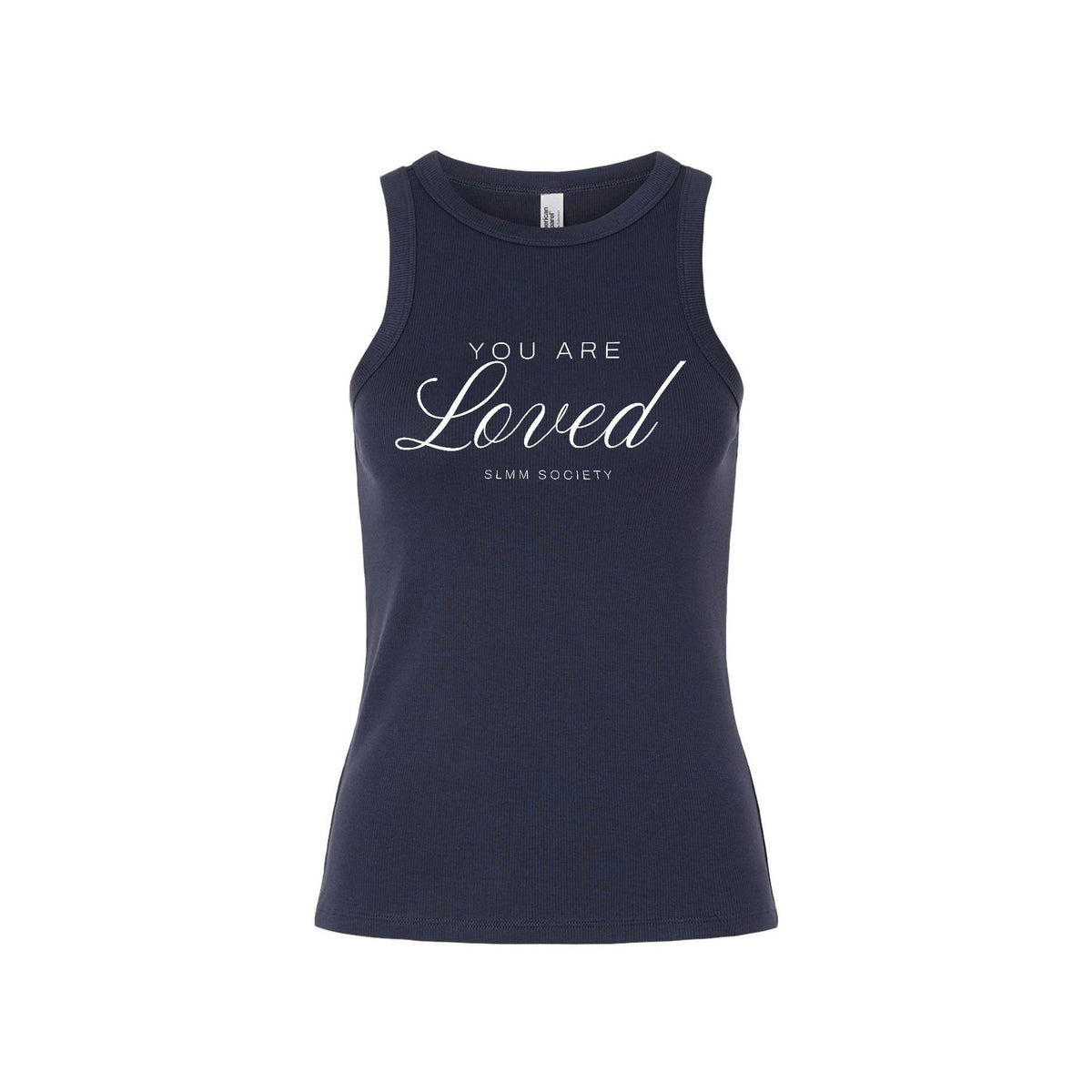 SLMM Society x Columbus Print Co. Script Tank Navy